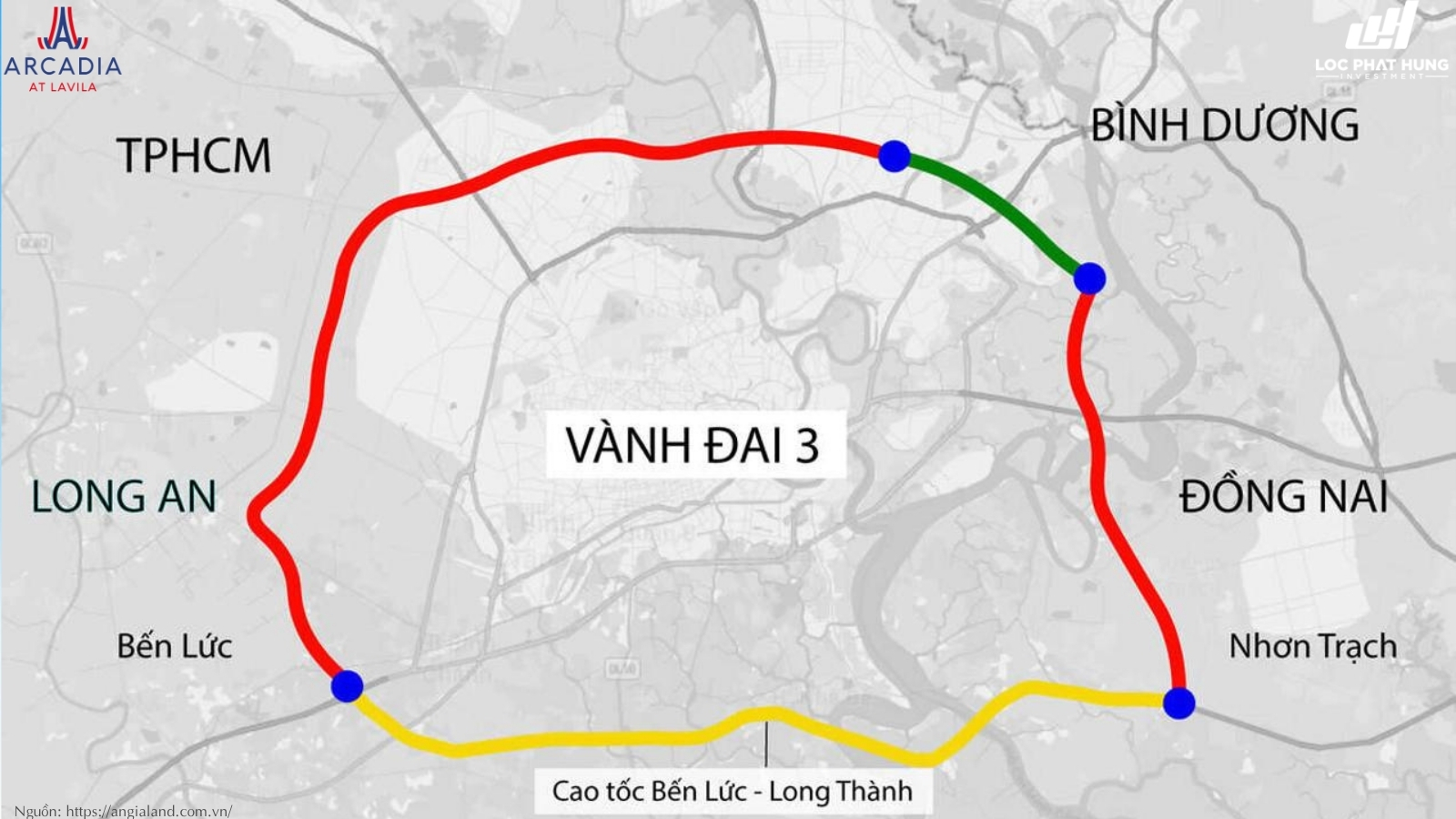 Hạ tầng kết nối giao thông xung quanh dự án Arcadia at Lavila