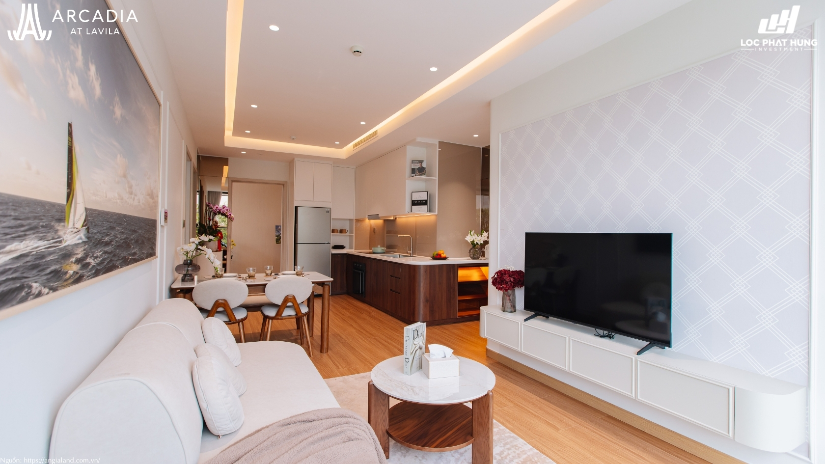 Nhà mẫu 2PN Harmonie căn hộ chung cư Arcadia at Lavila