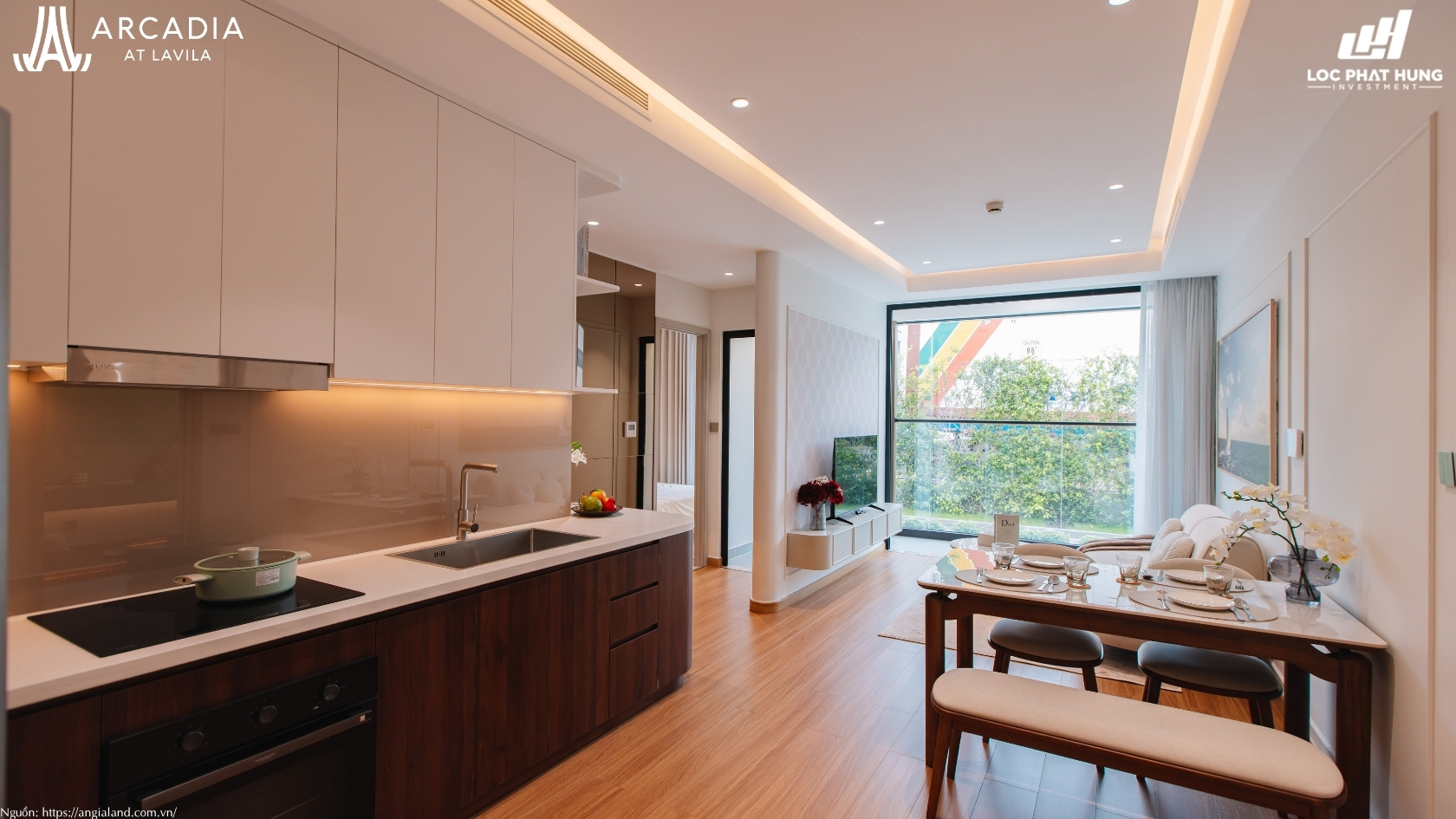 Nhà mẫu 2PN Harmonie căn hộ chung cư Arcadia at Lavila