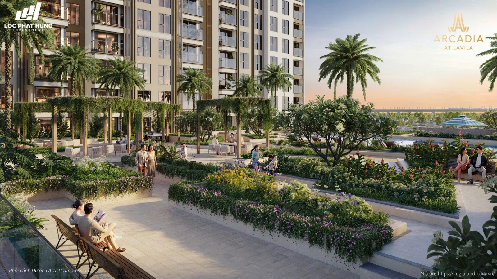 Phối cảnh hệ thống tiện ích cao cấp dự án Arcadia at Lavila
