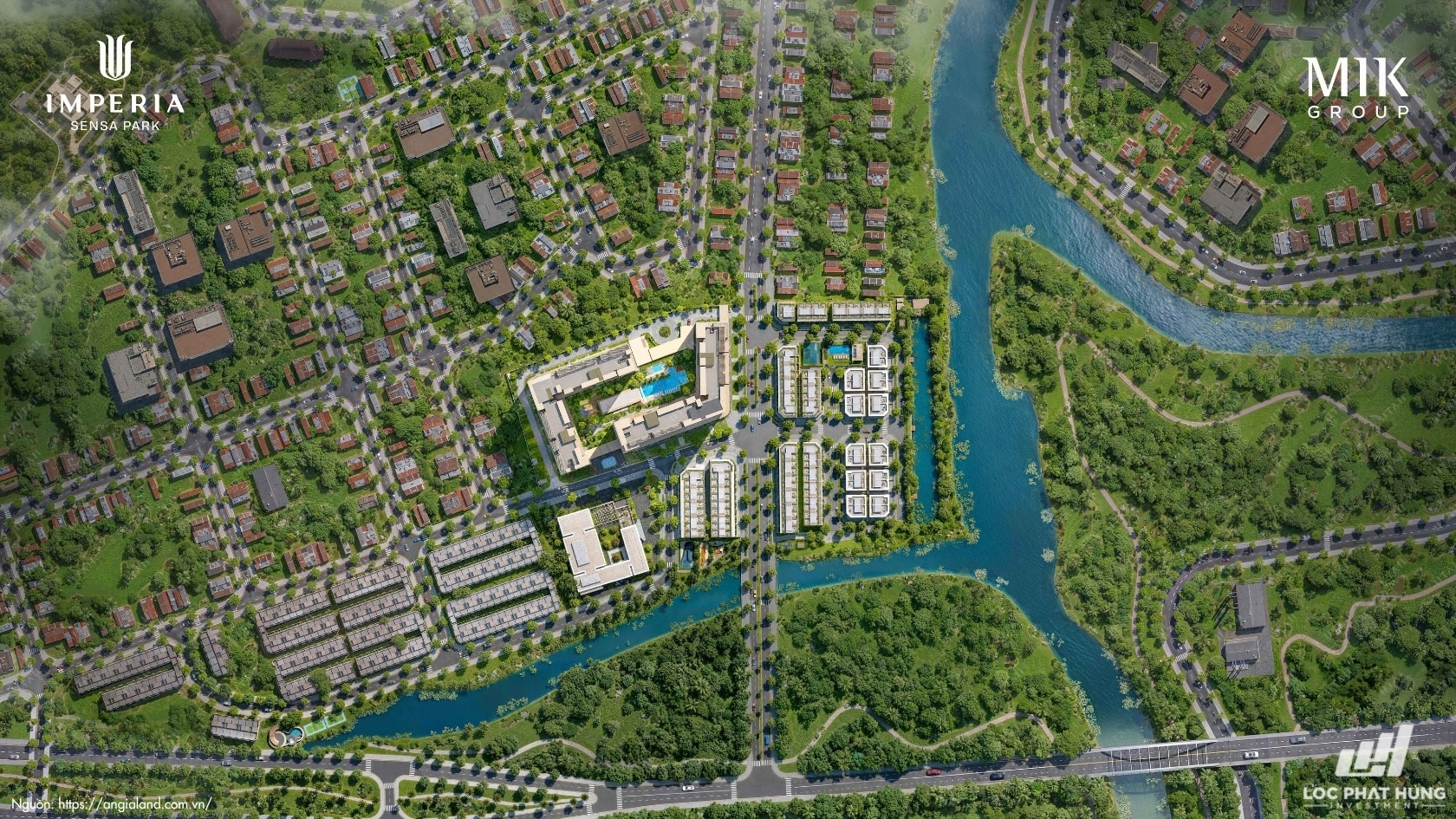 Phối cảnh kiến trúc tổng thể dự án Imperia Sensa Park TP Thủ Đức