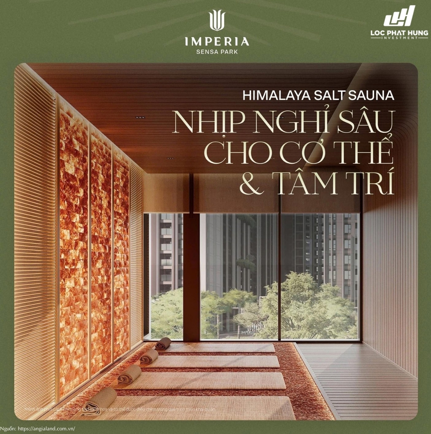 Phòng xông hơi đá muối Himalaya Salt Sauna dự án Imperia Sensa Park
