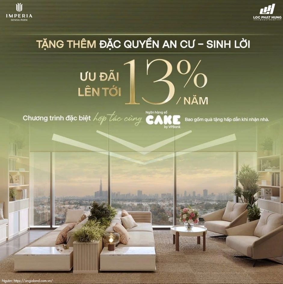 Chính sách bán hàng đặc biệt An cư - Sinh lời Imperia Sensa Park