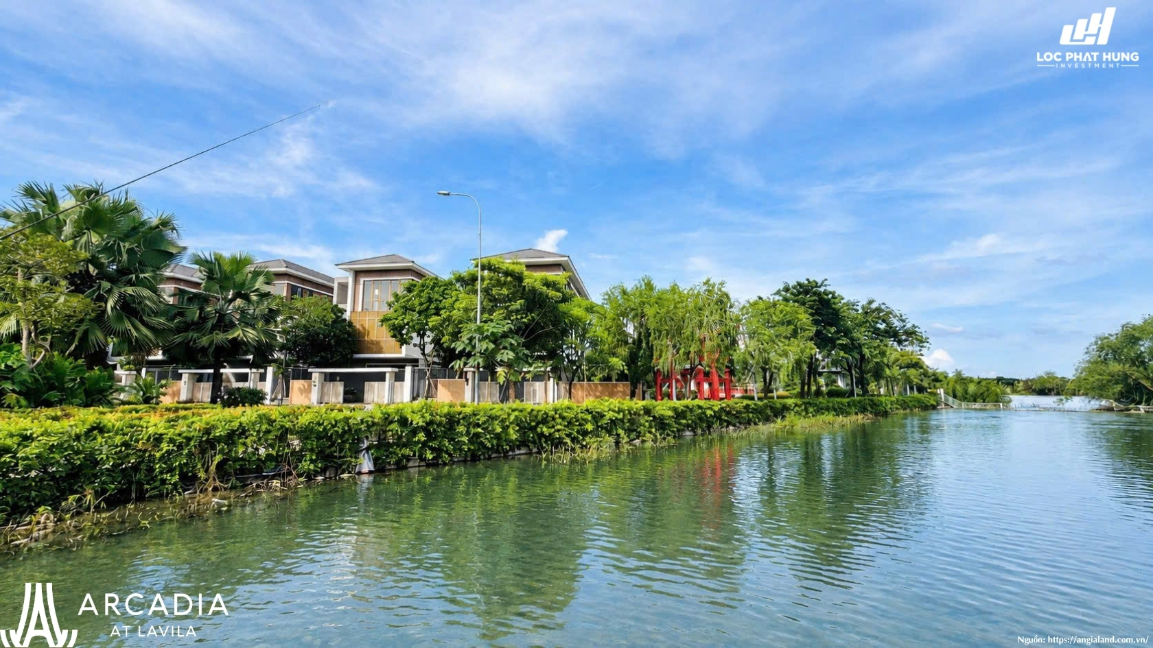 Đường bờ sông và 4,2 ha công viên tại dự án Arcadia at Lavila