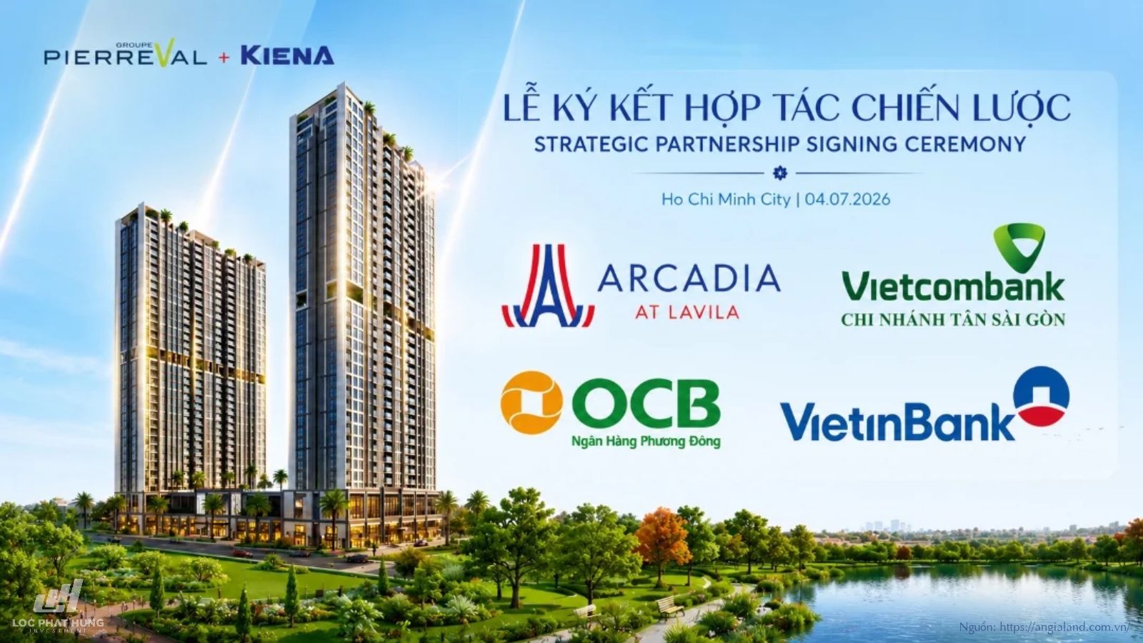 Lễ ký kết hợp tác chiến lược dự án Arcadia At Lavila với các ngân hàng hàng đầu