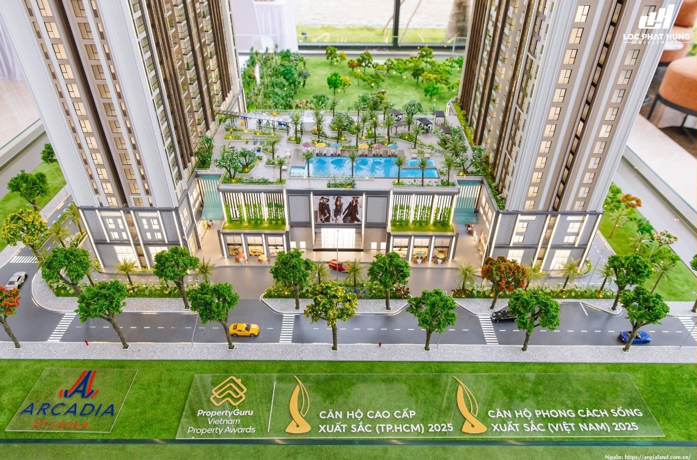Sa bàn tổng thể dự án Arcadia At Lavila