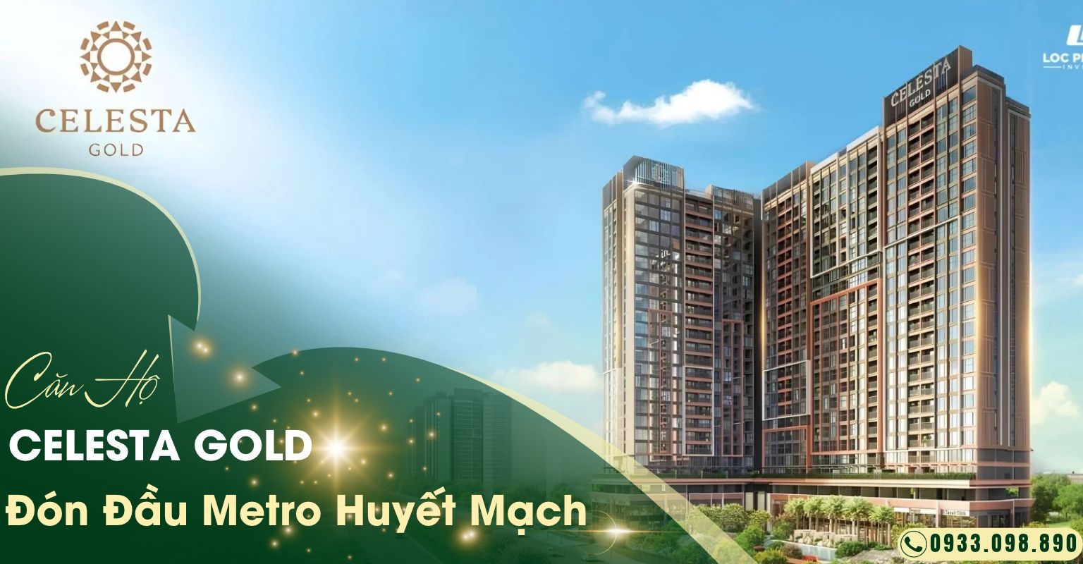 Phối cảnh thiết kế tổng thể kiến trúc và tiện ích dự án Celesta Gold