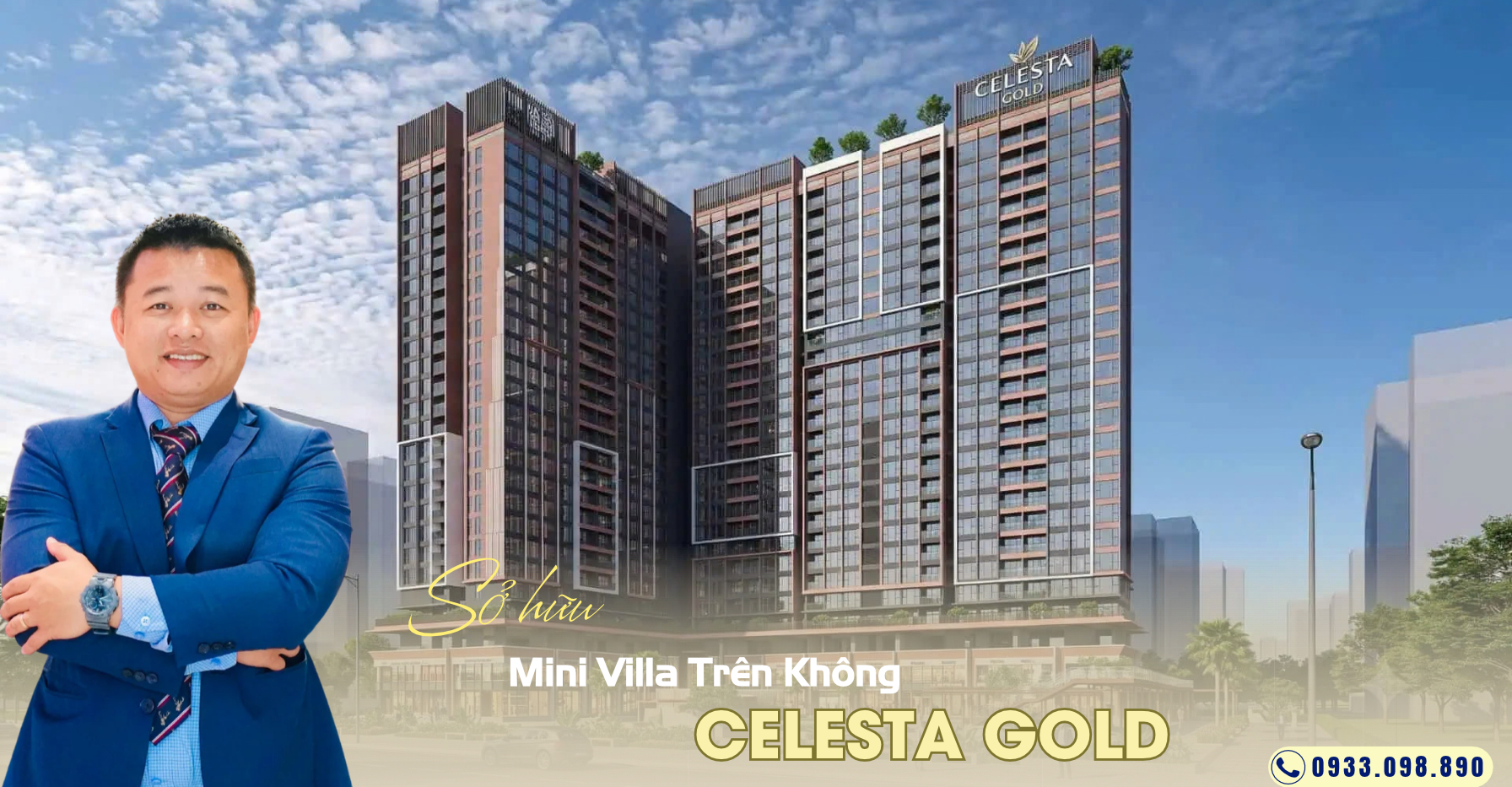 Phối cảnh thiết kế tổng thể kiến trúc và tiện ích dự án Celesta Gold
