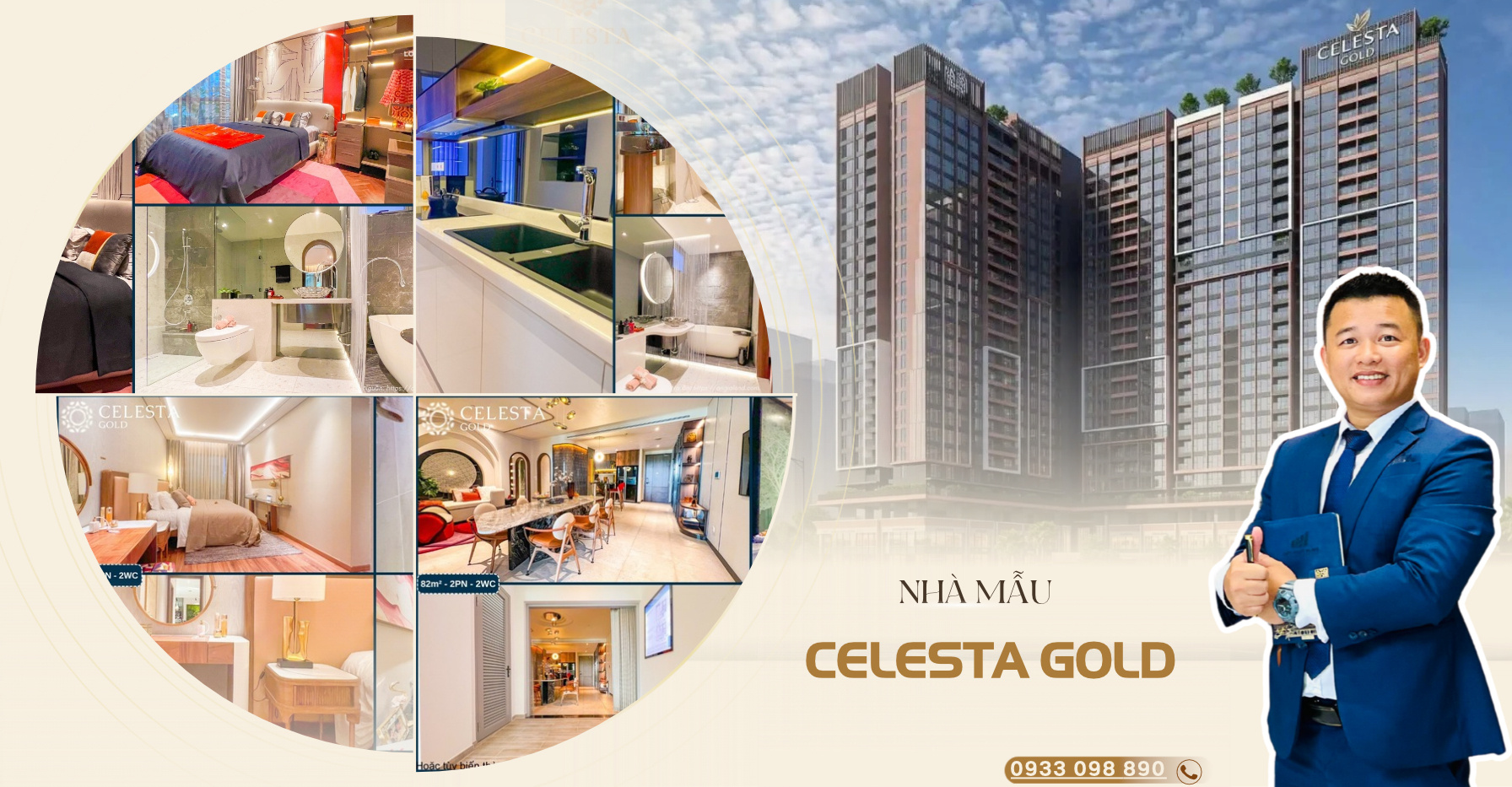 Phối cảnh thiết kế tổng thể kiến trúc và tiện ích dự án Celesta Gold