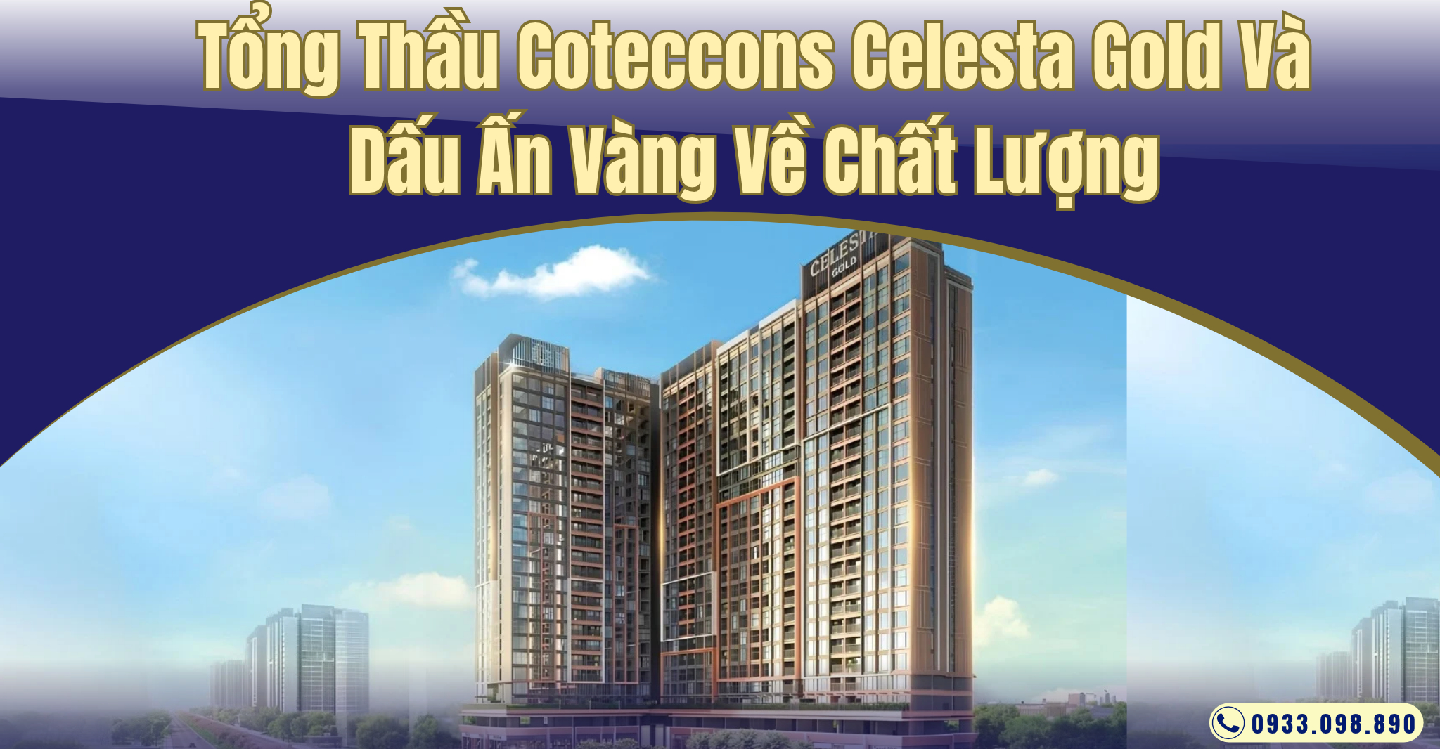 Phối cảnh thiết kế tổng thể kiến trúc và tiện ích dự án Celesta Gold