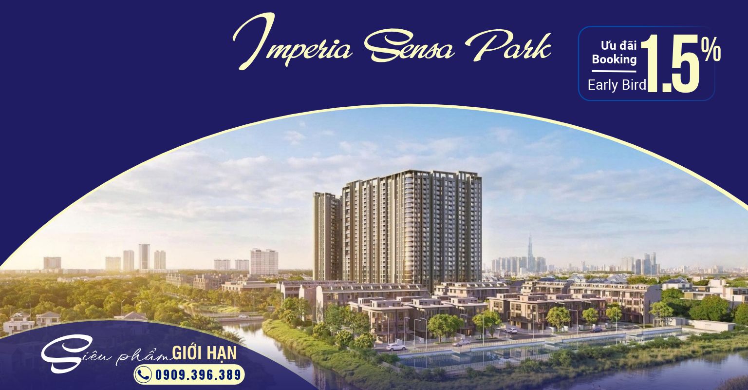 Phối cảnh kiến trúc tổng thể dự án Imperia Sensa Park TP Thủ Đức