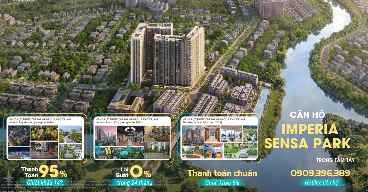 Phối cảnh kiến trúc tổng thể dự án Imperia Sensa Park TP Thủ Đức