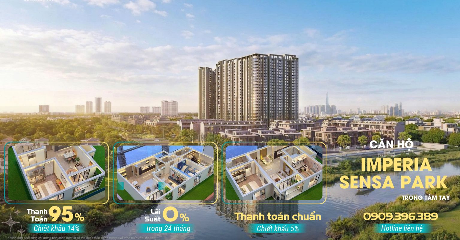 Phối cảnh kiến trúc tổng thể dự án Imperia Sensa Park TP Thủ Đức
